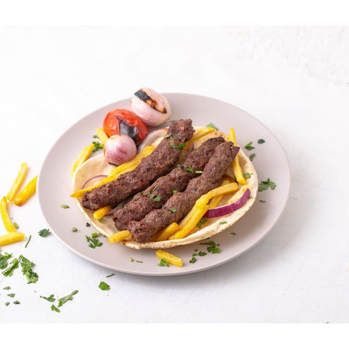 Meat Kebab For One Person 3 Skewers