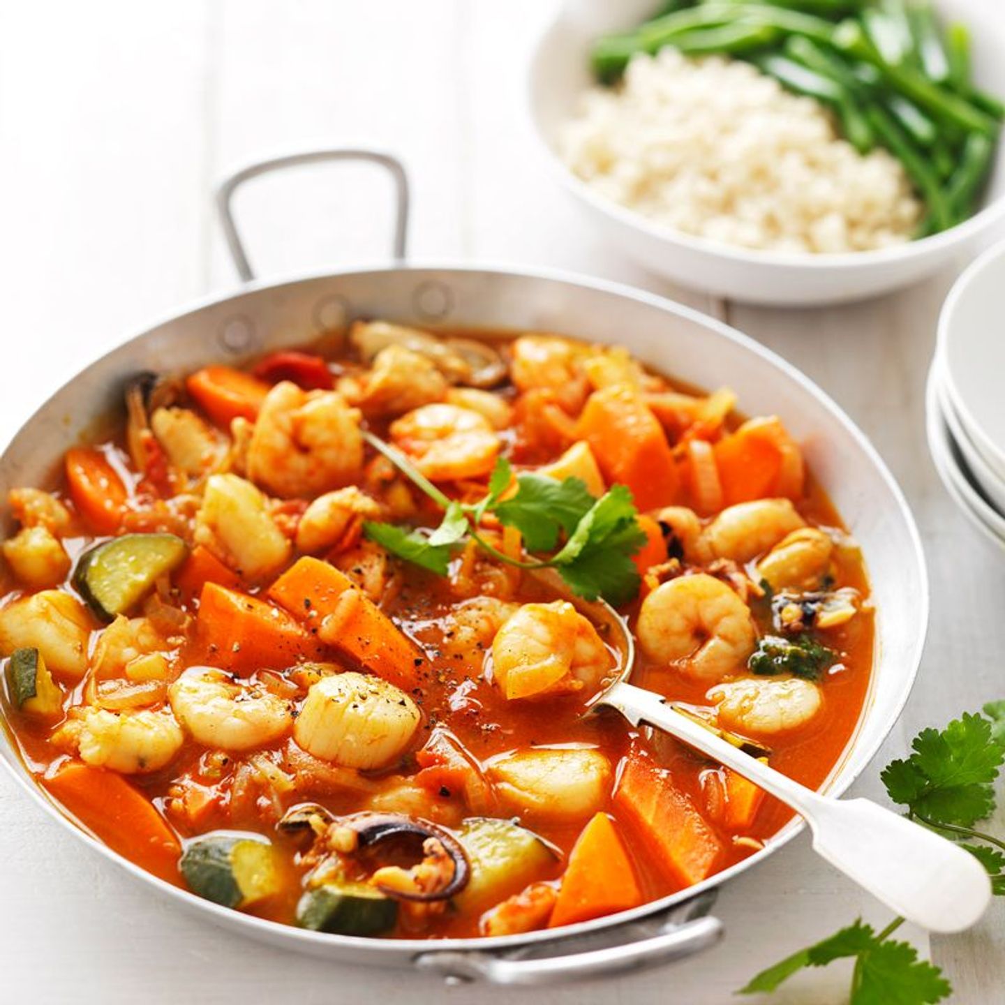 Seafood Tagine With Red Sauce