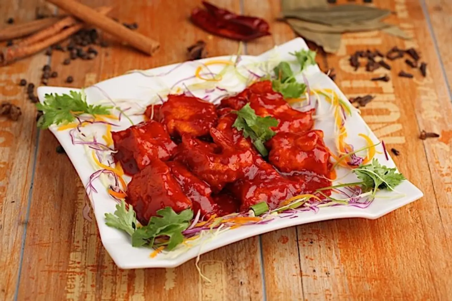 دجاج بصلصلة الثوم