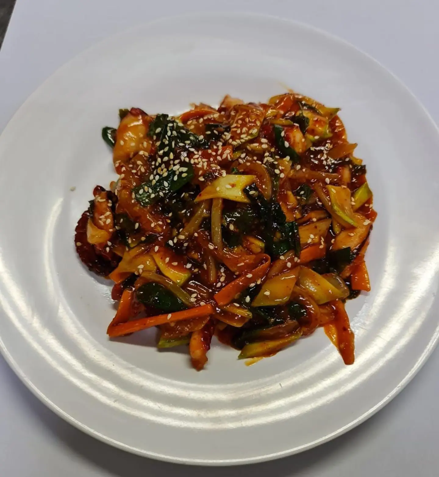 Nackji Bokum (Fried Octopus With Spices)