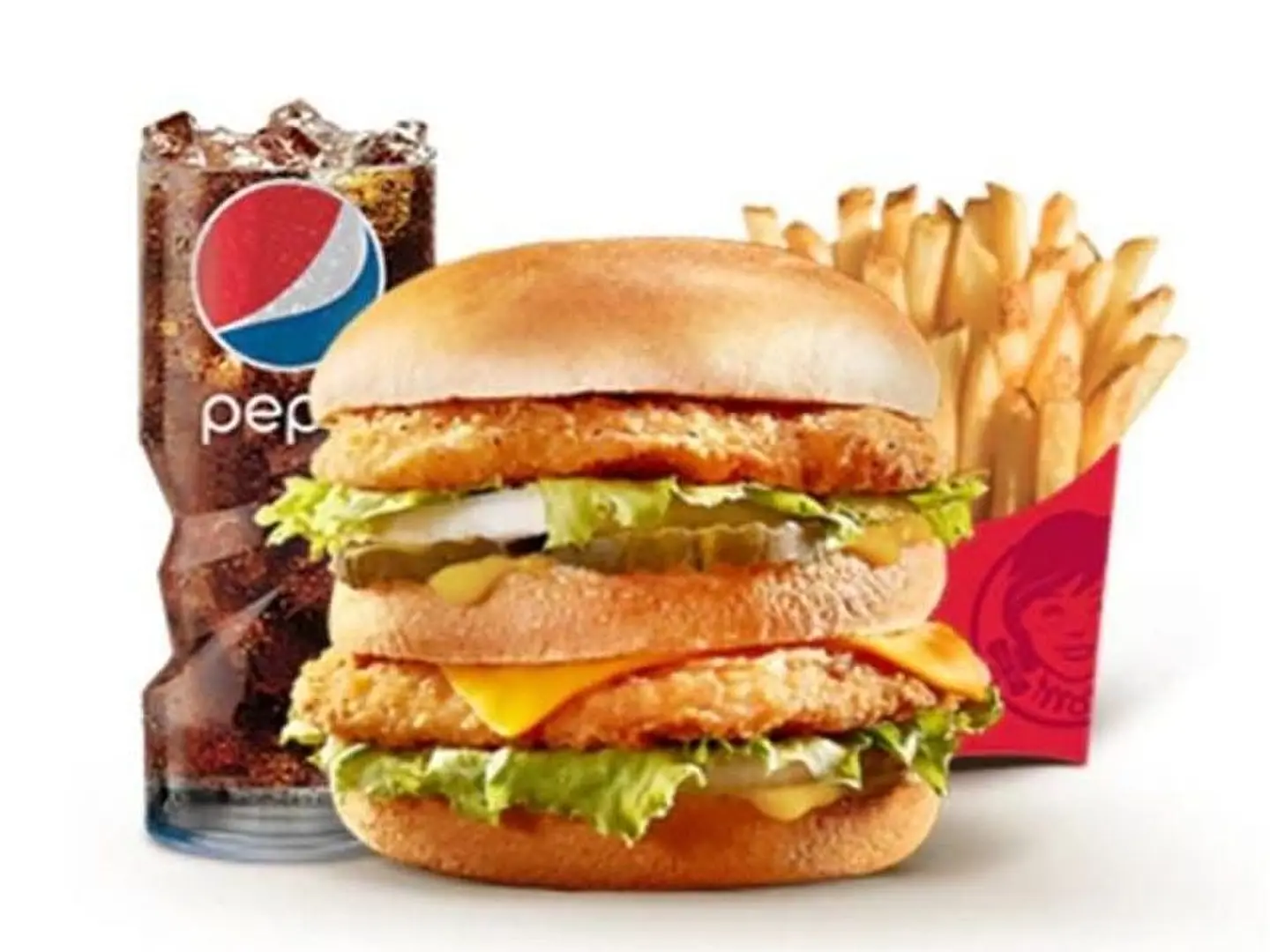 وجبة برجر دجاج دبل