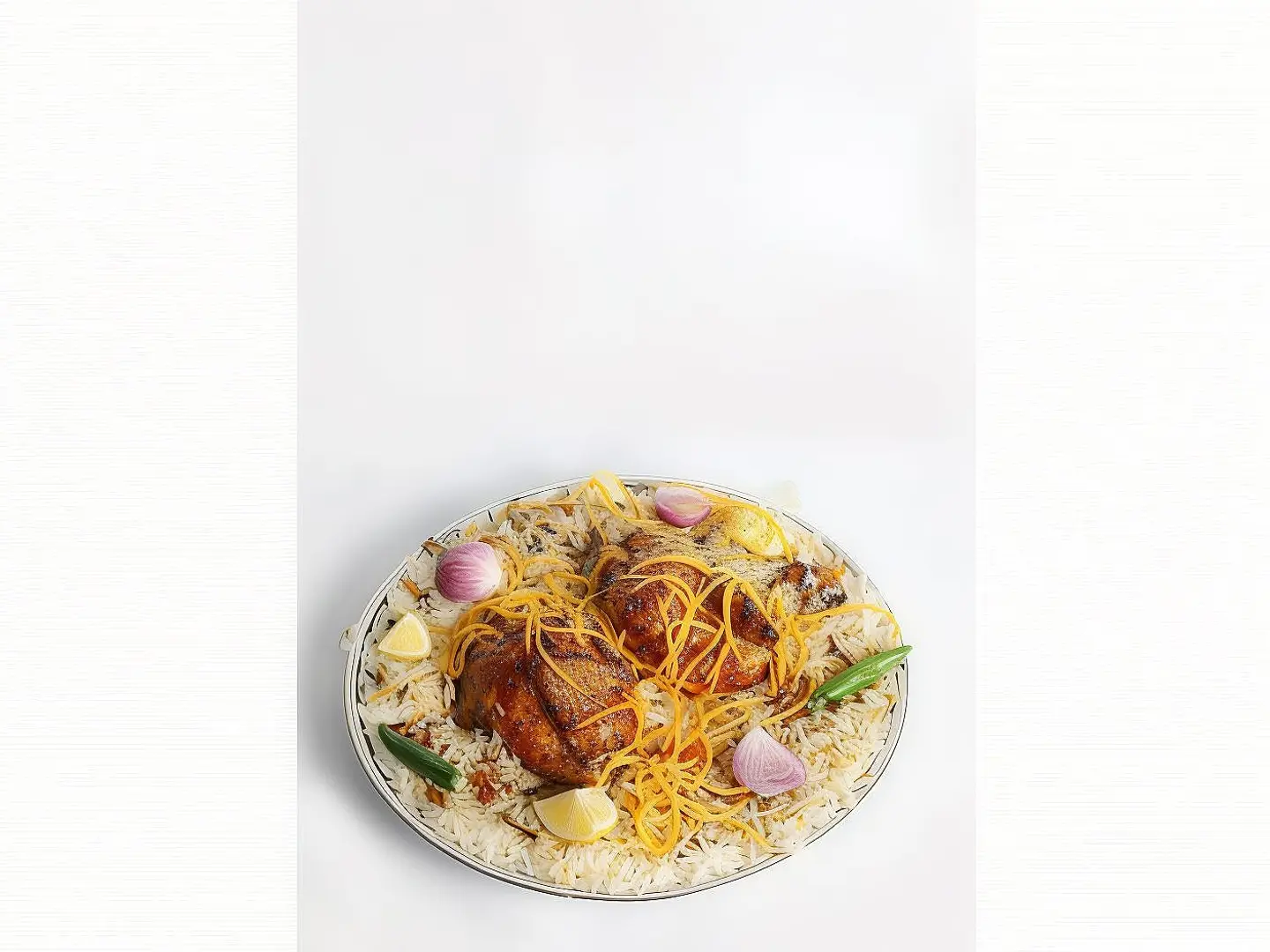 Grilled Whole Chicken With Shabi Rice