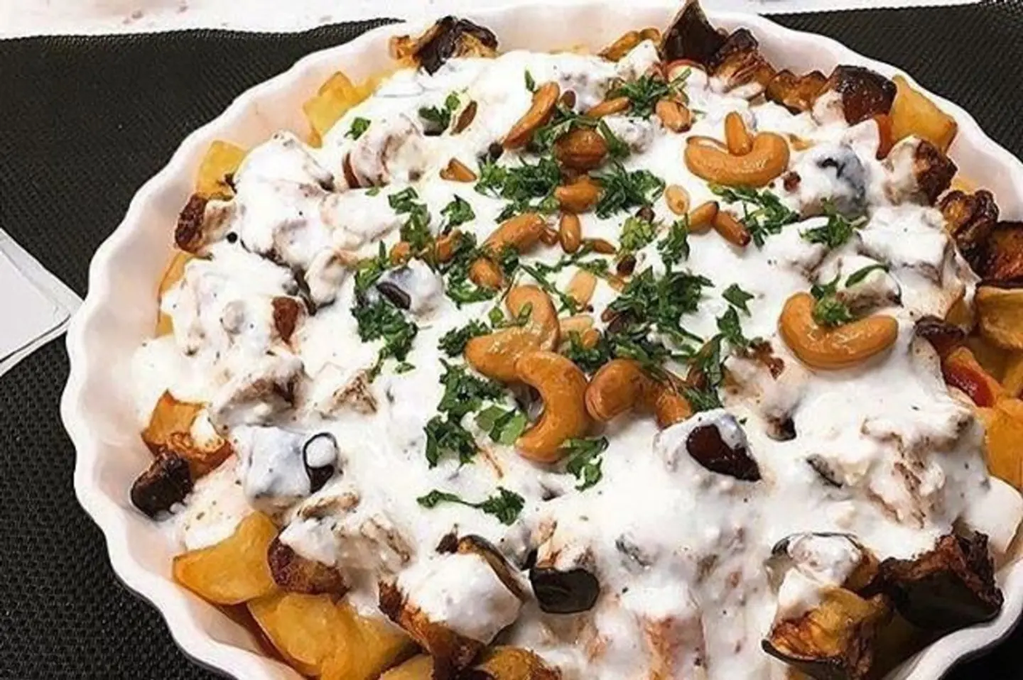 فتة باذنجان