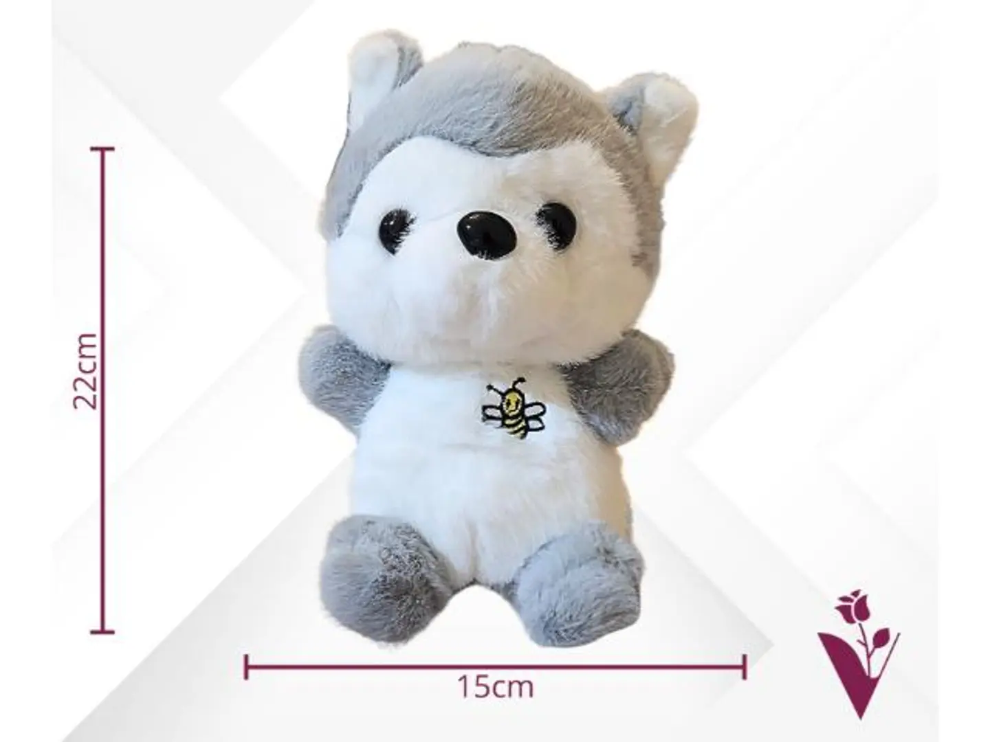 دمية الجرو الرمادي