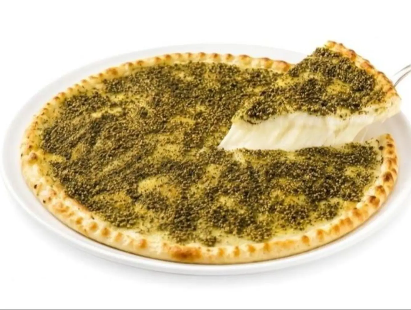 منقوشة زعتر وجبنة طبقتين