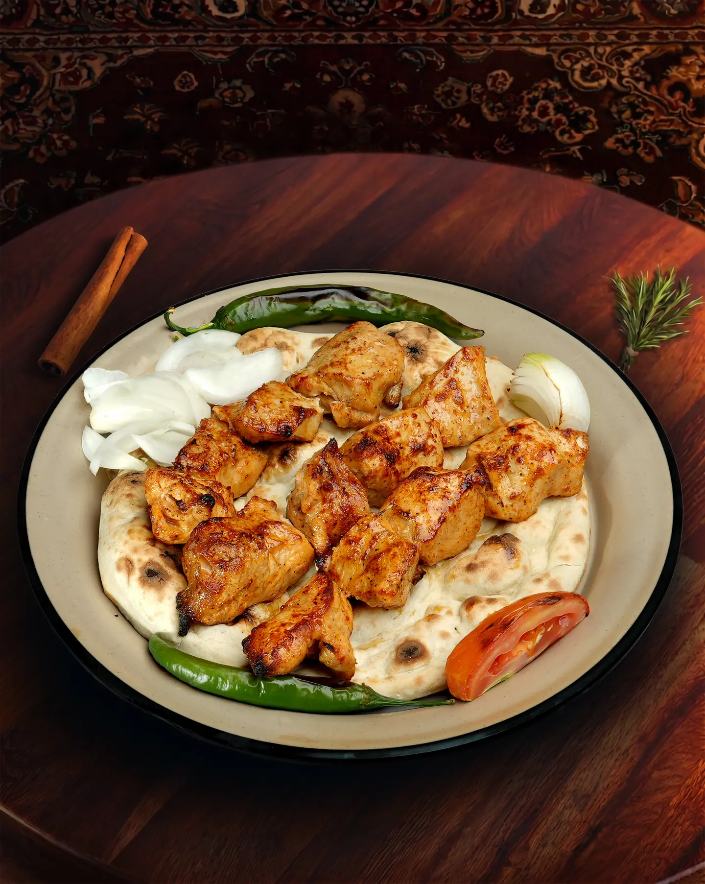 Shish Tawook With Rice