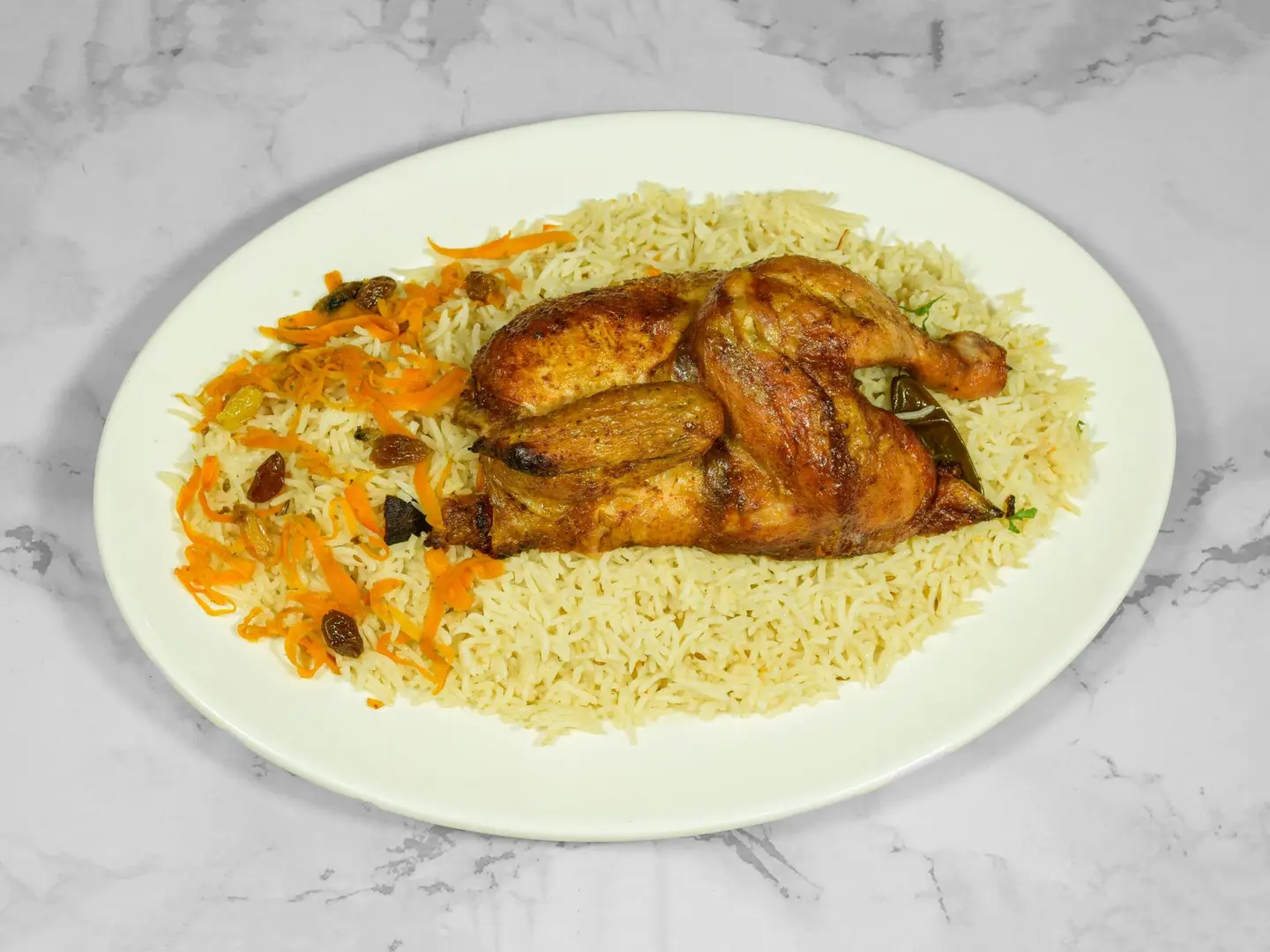 Half A Chicken With Rice