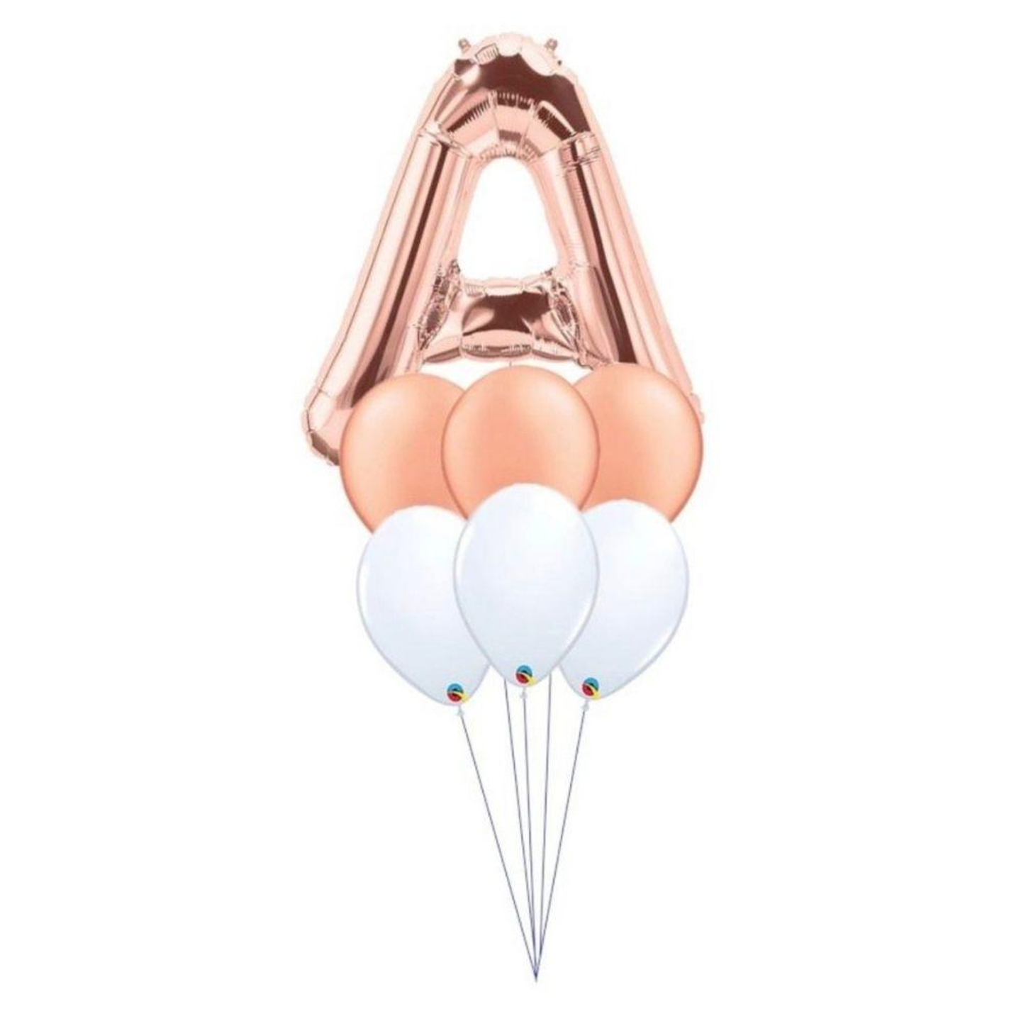 Rose Gold Letter Balloon Bouquet