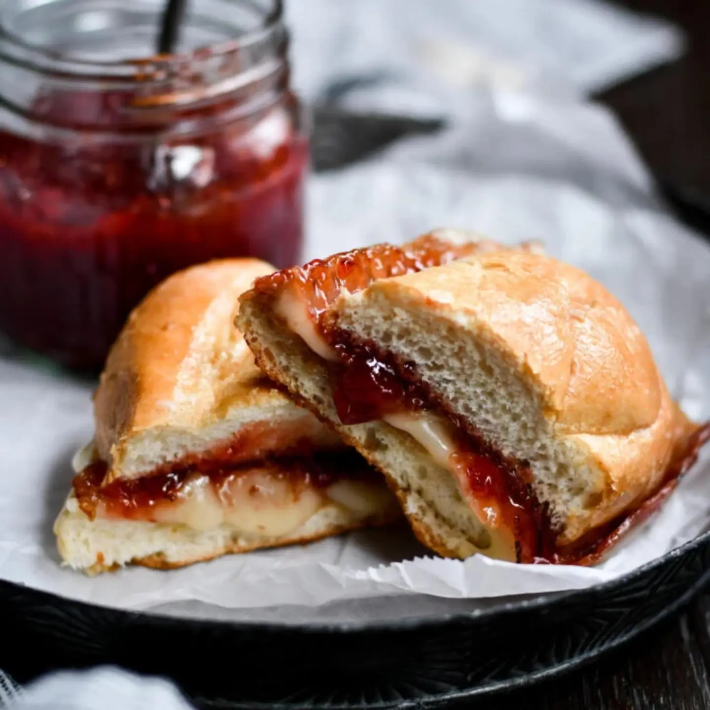 Cheese And Jam Sandwich