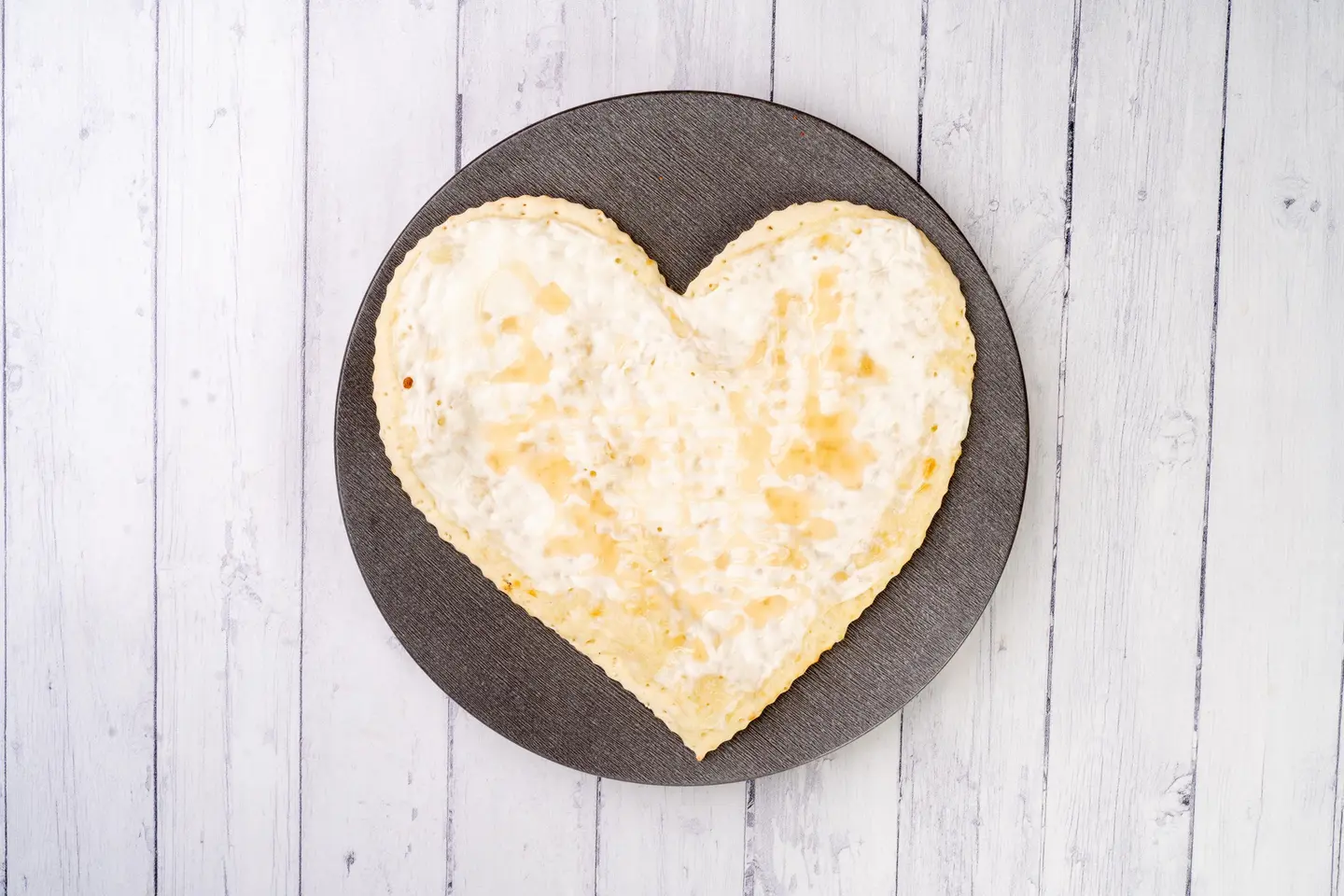 Heart Shape With Labneh And Honey