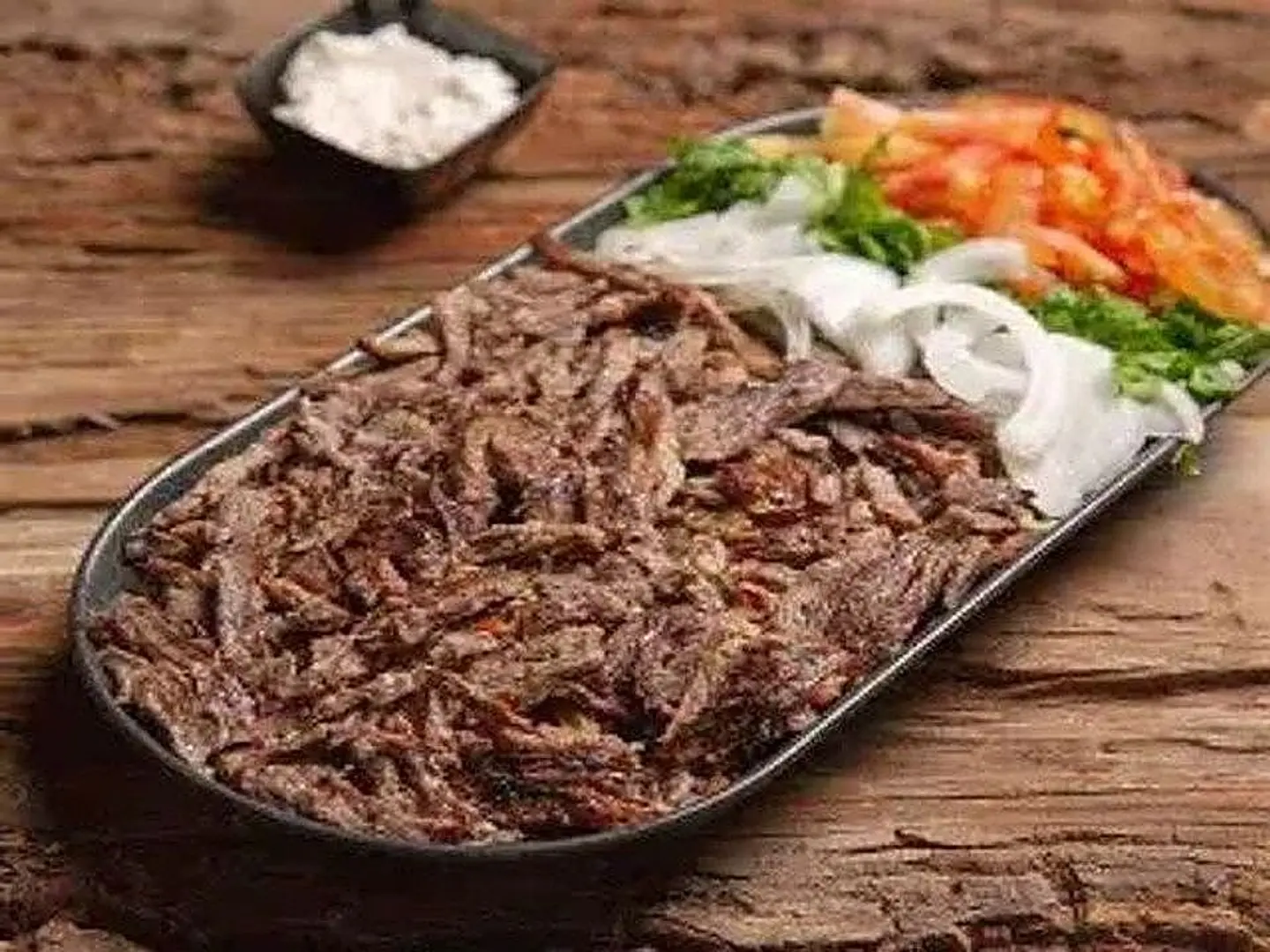 صحن شاورما لحم فرط