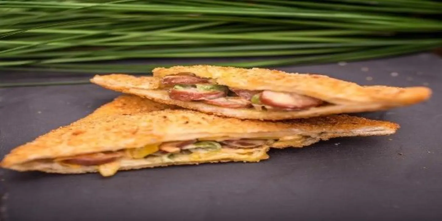 A Sausage Pie With Cheese