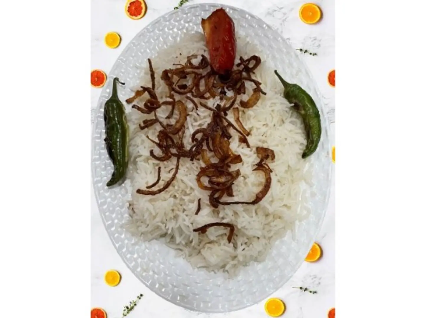 Peshawari White Rice Plate