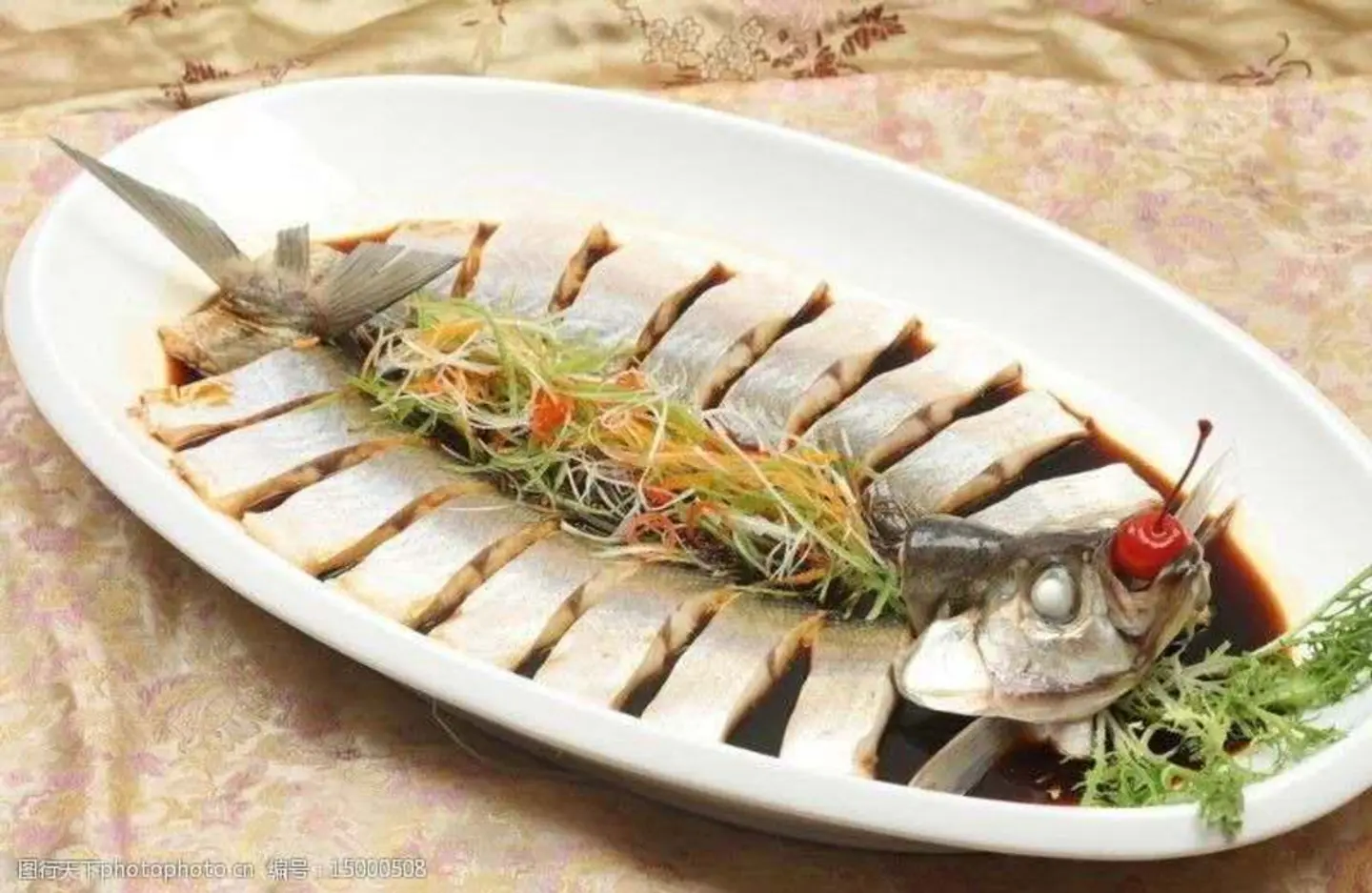 Large Steamed Colter Fish