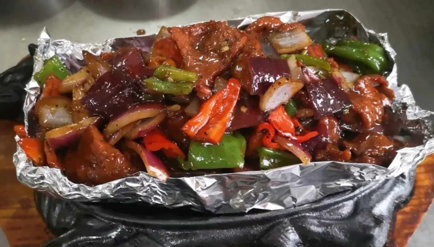 Camel Meat On Hot Griddle