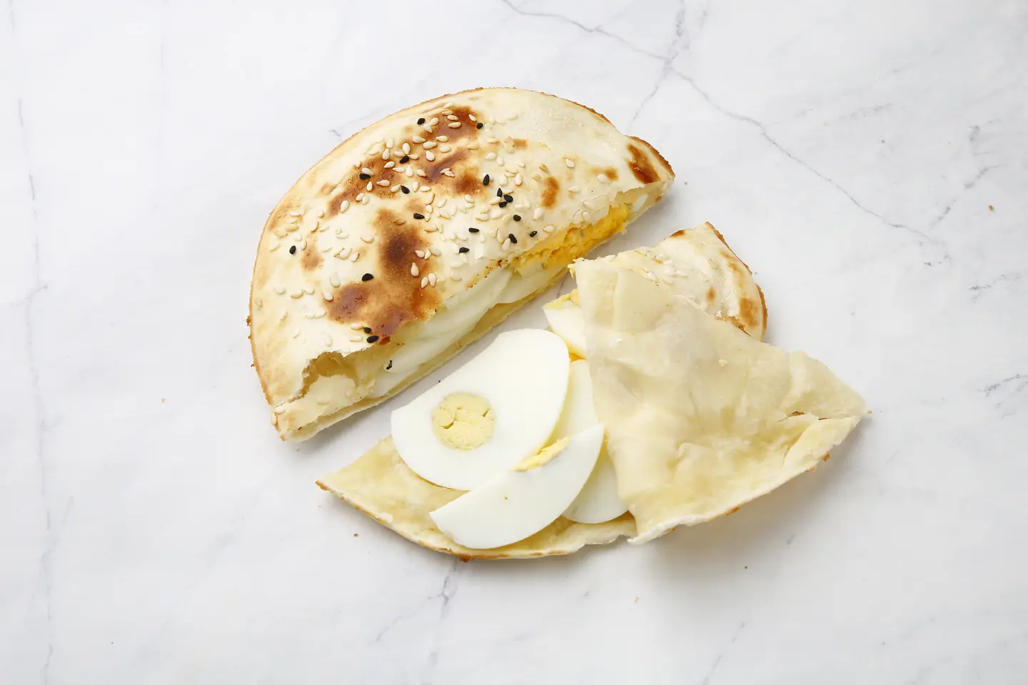 Boiled Egg Pie Sandwich