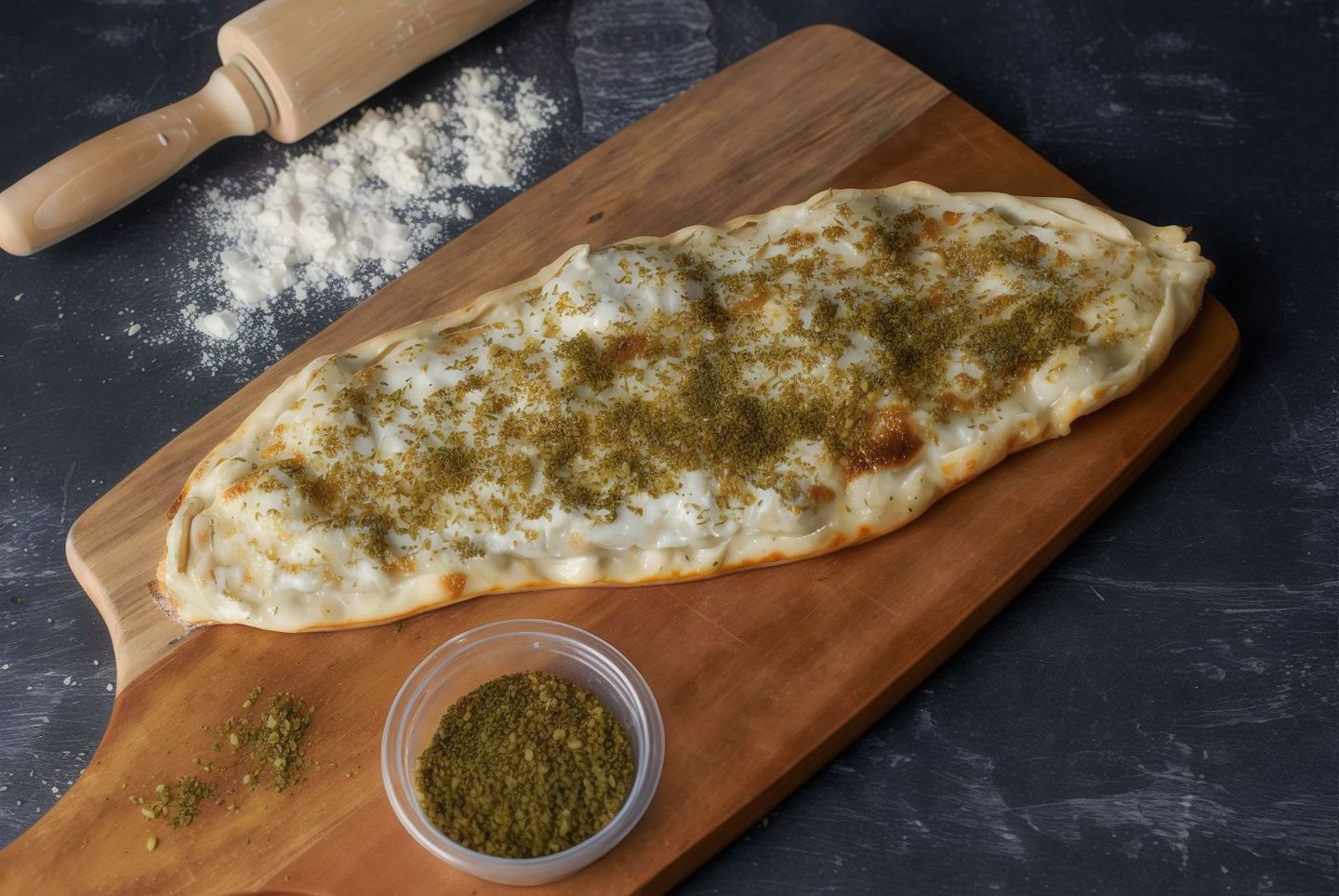 فطيرة جبن بالزعتر