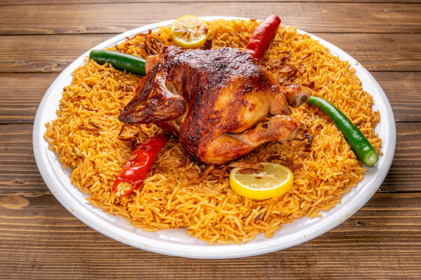 Whole Chicken With Spicy Rice