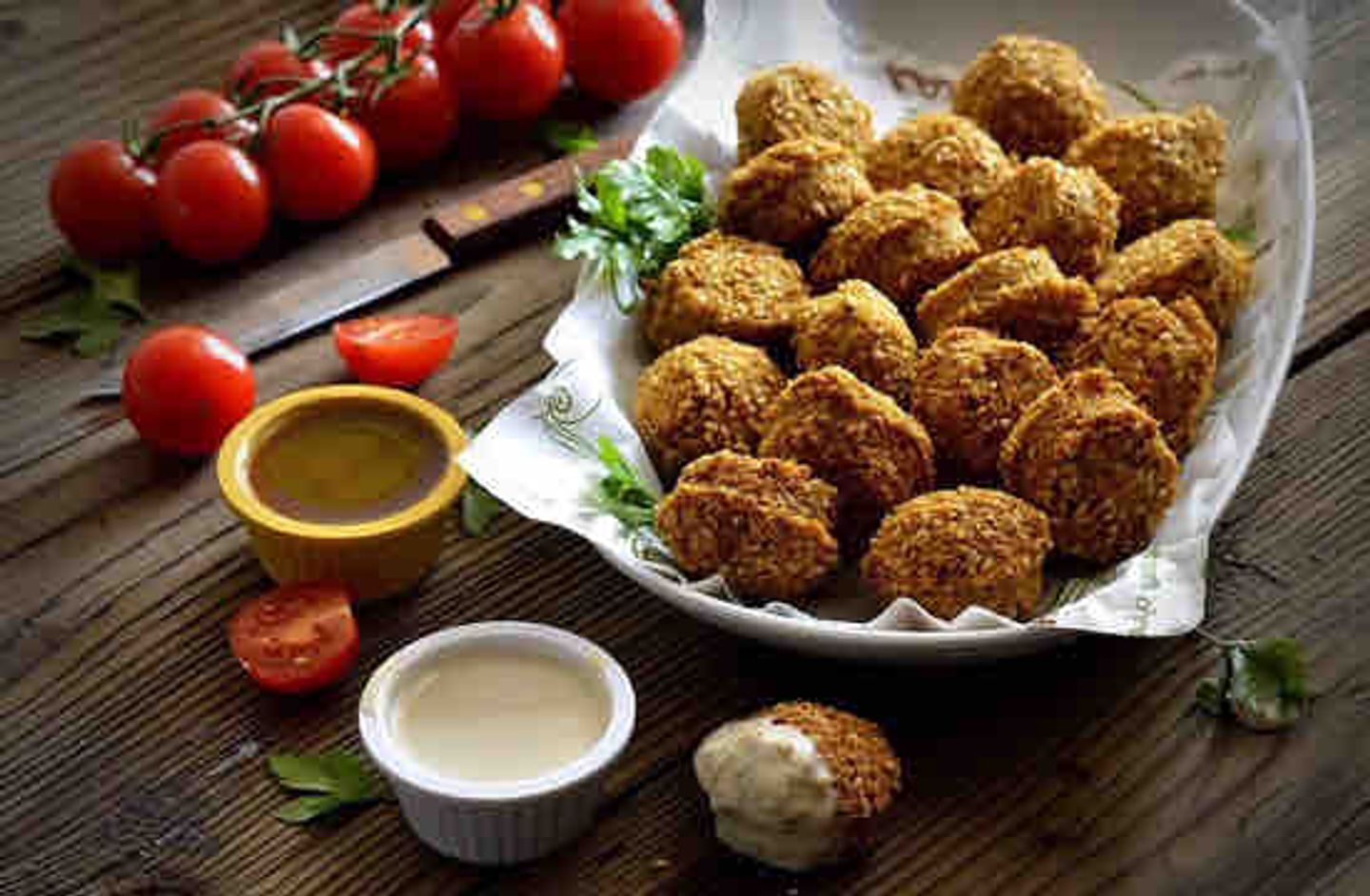 طبق فلافل