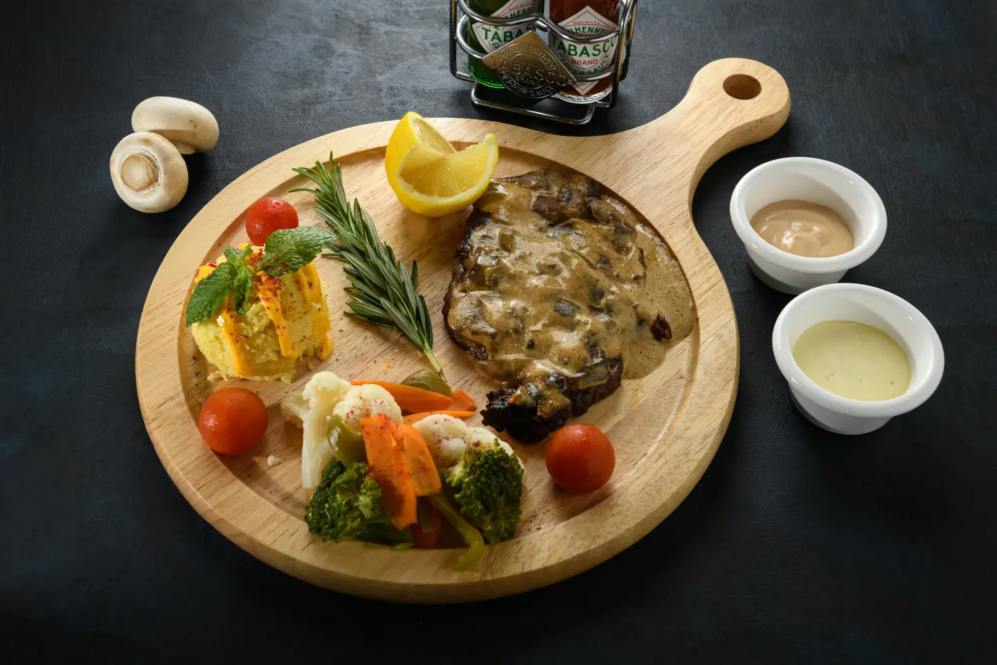 Steak With Sauteed Vegetables