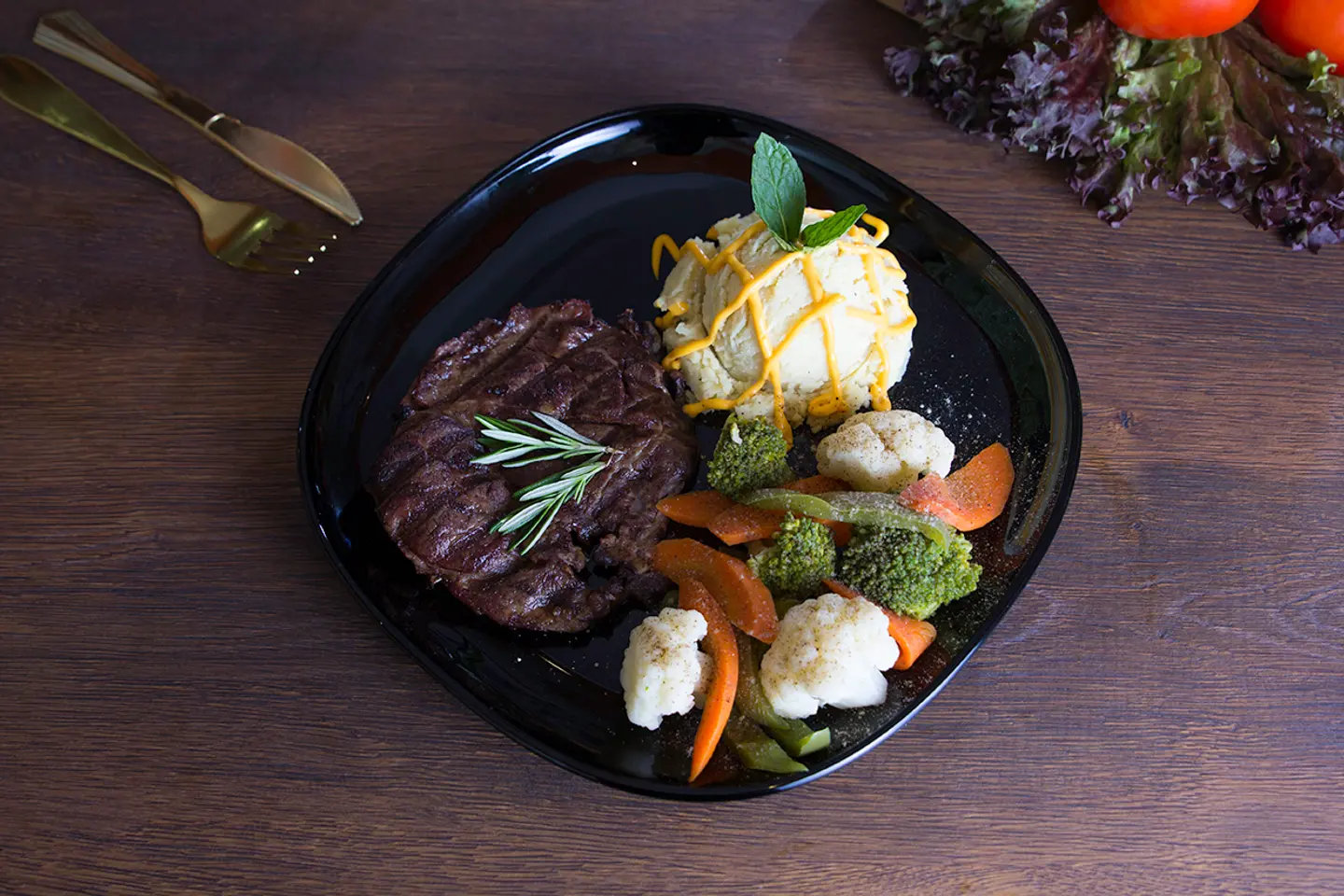 Steak With Vegetables