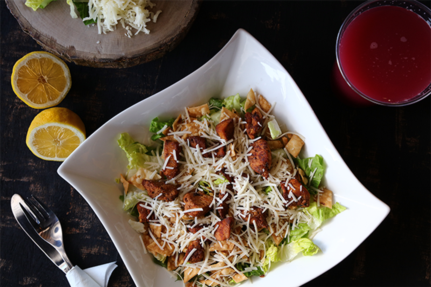 Caesar Salad With Shish Tawouk