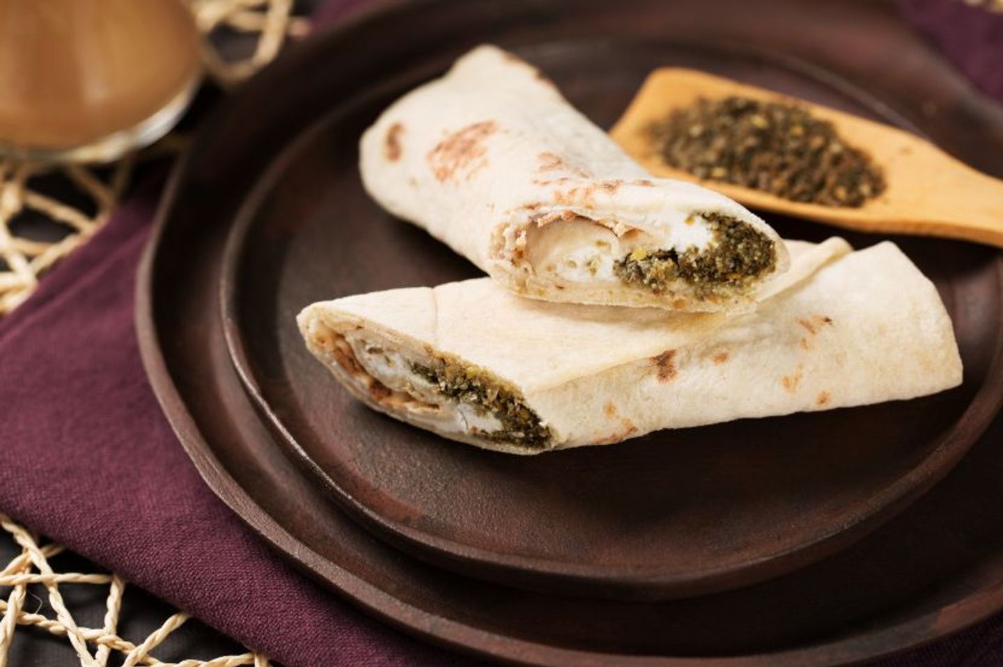 Labnah And Zaater Chapati
