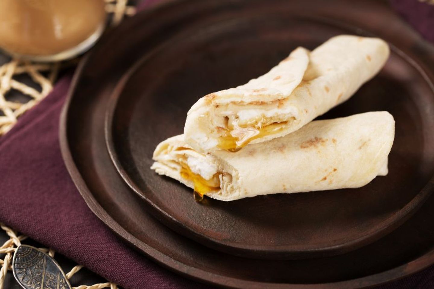 Labnah And Honey Chapati