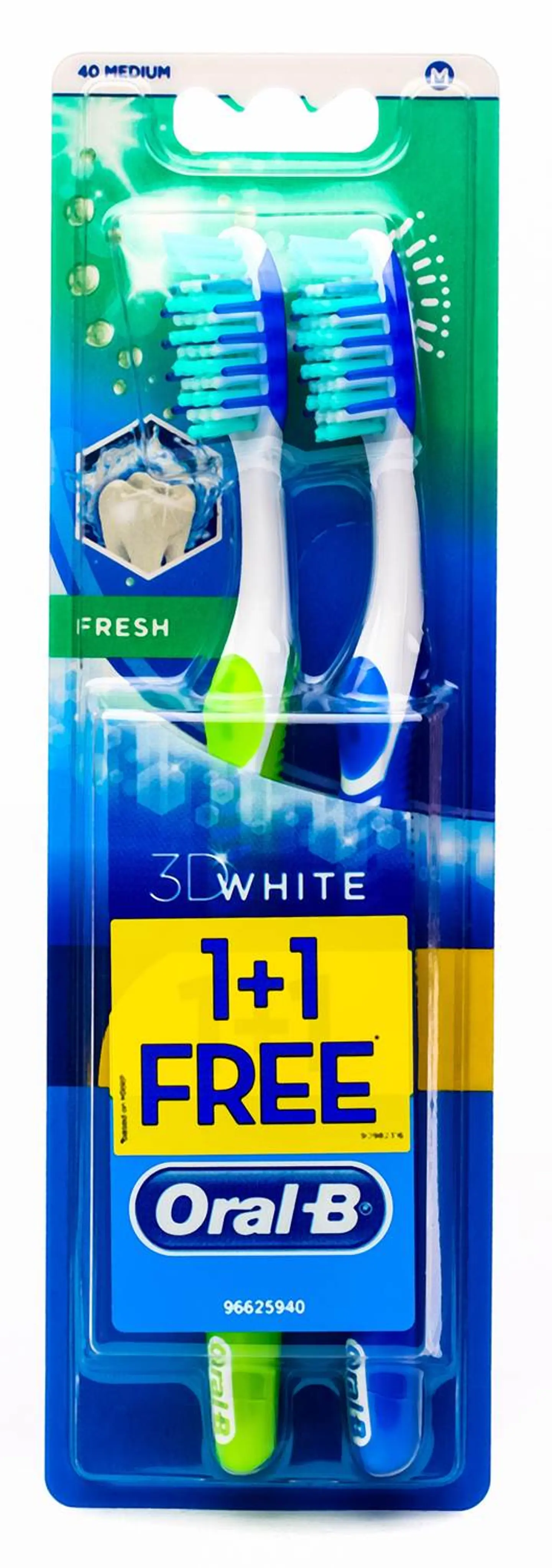 Oral B Avdanced 3 D Fresh 40 Medium 1+1 Toothbrush