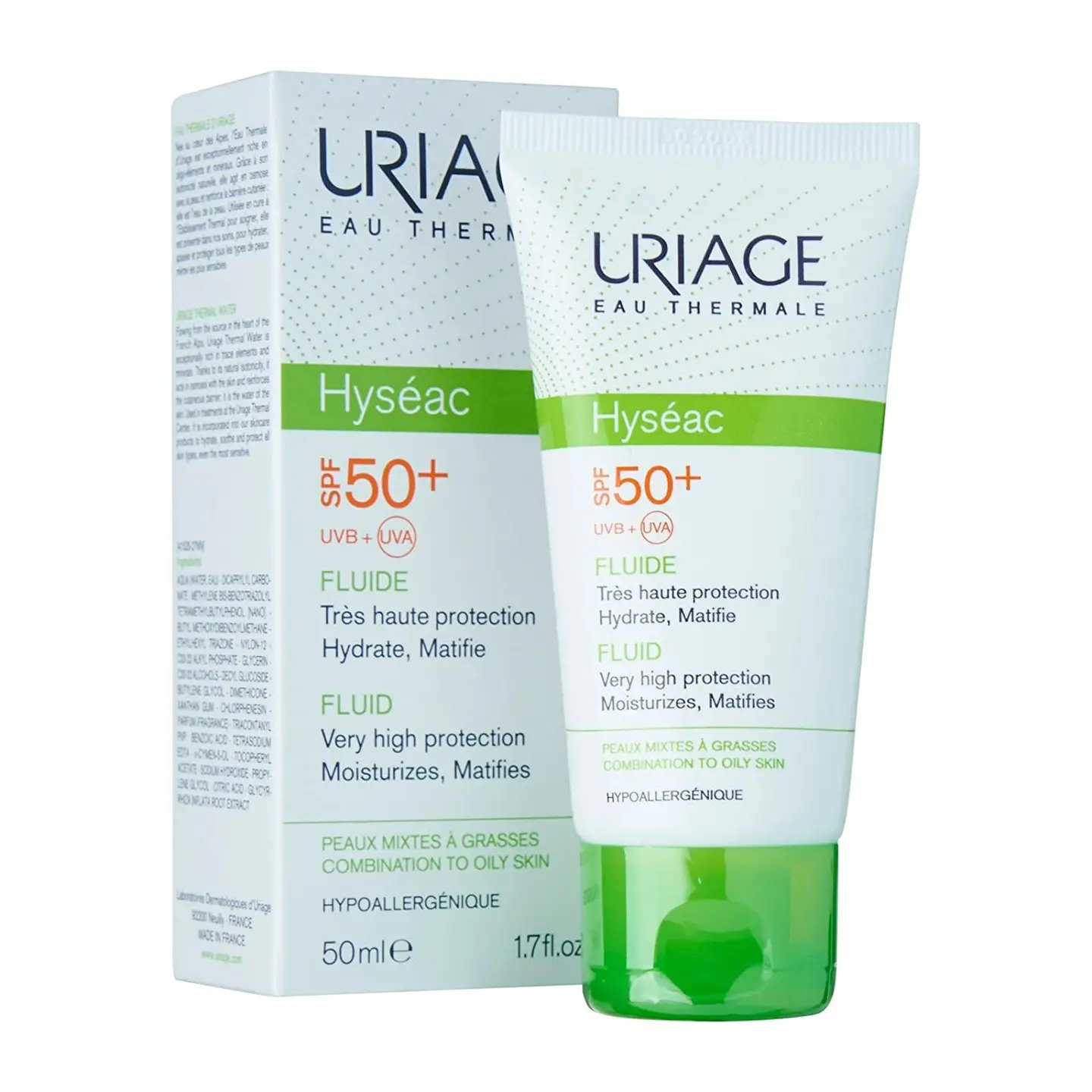 Uriage Hyseac Fluid Spf 50+ T 50 Ml
