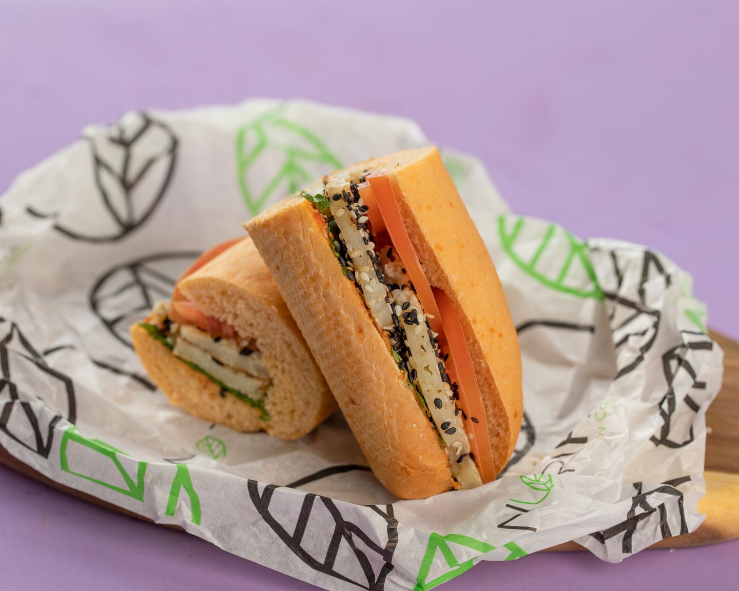 Halloumi Tahini Baguette