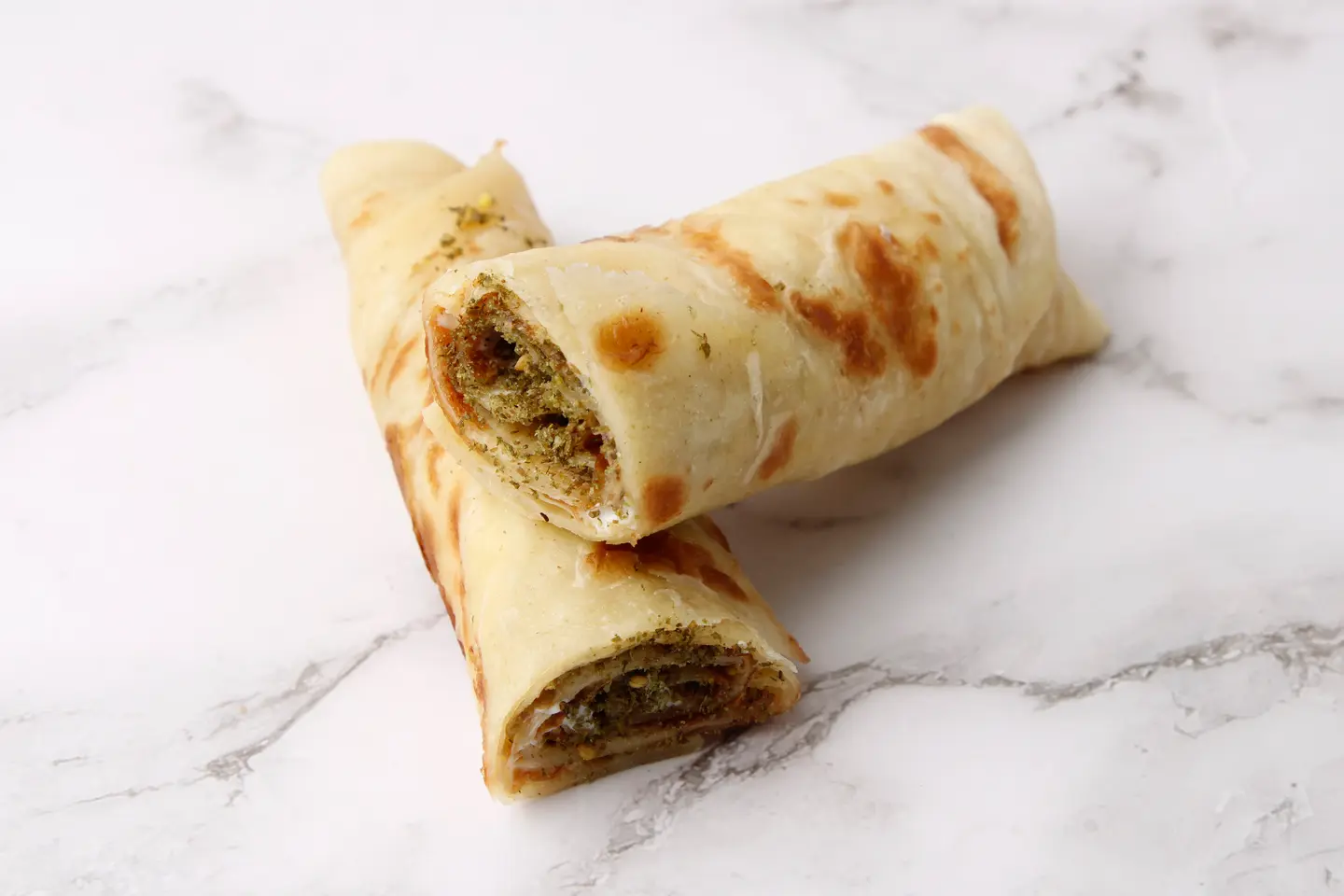 فطيرة لبنة بالزعتر