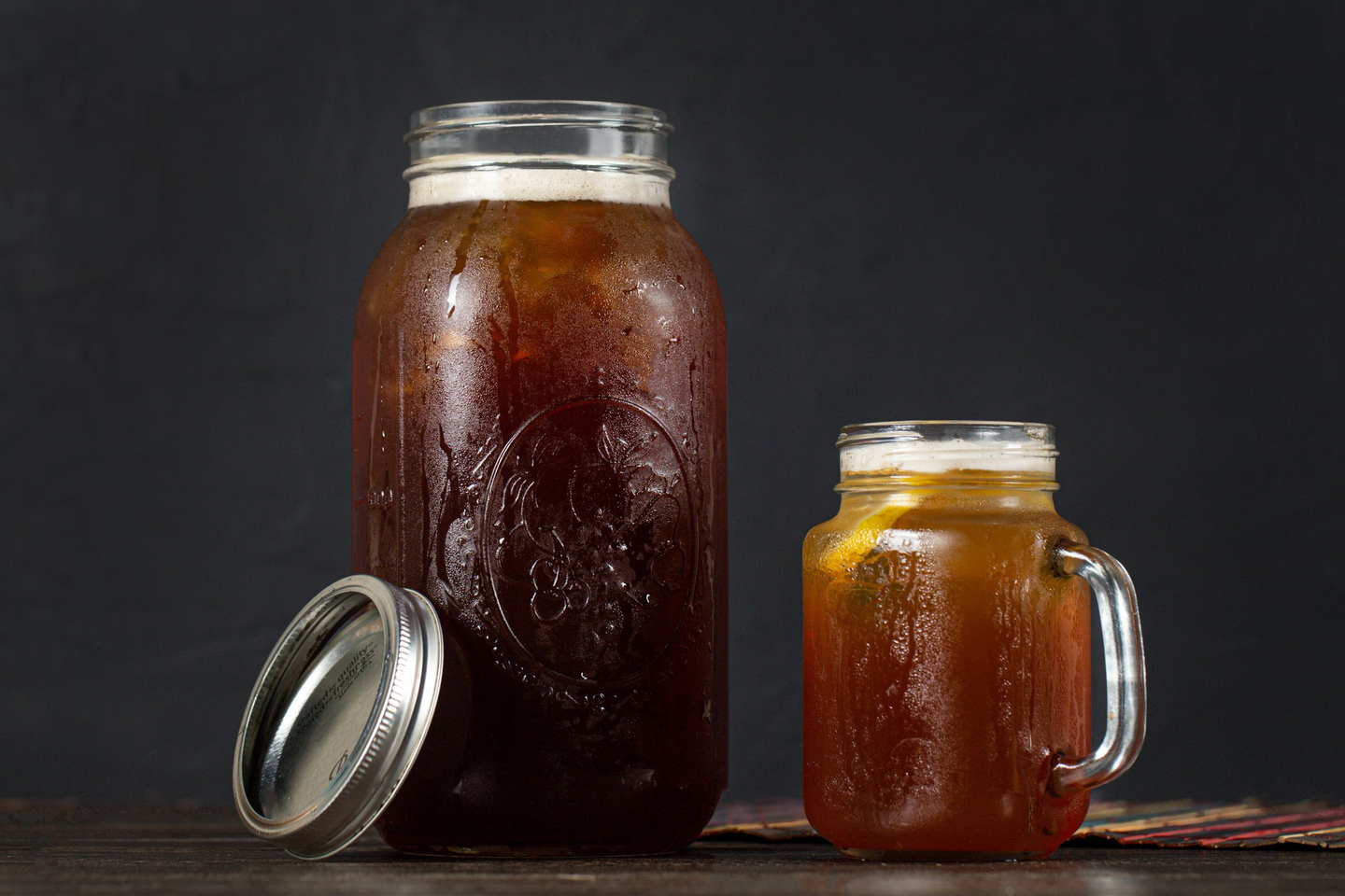 Home Brewed Peach Iced Tea