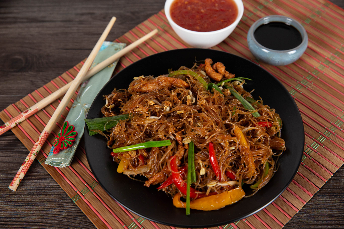 Singaporean Chicken Mei Fun