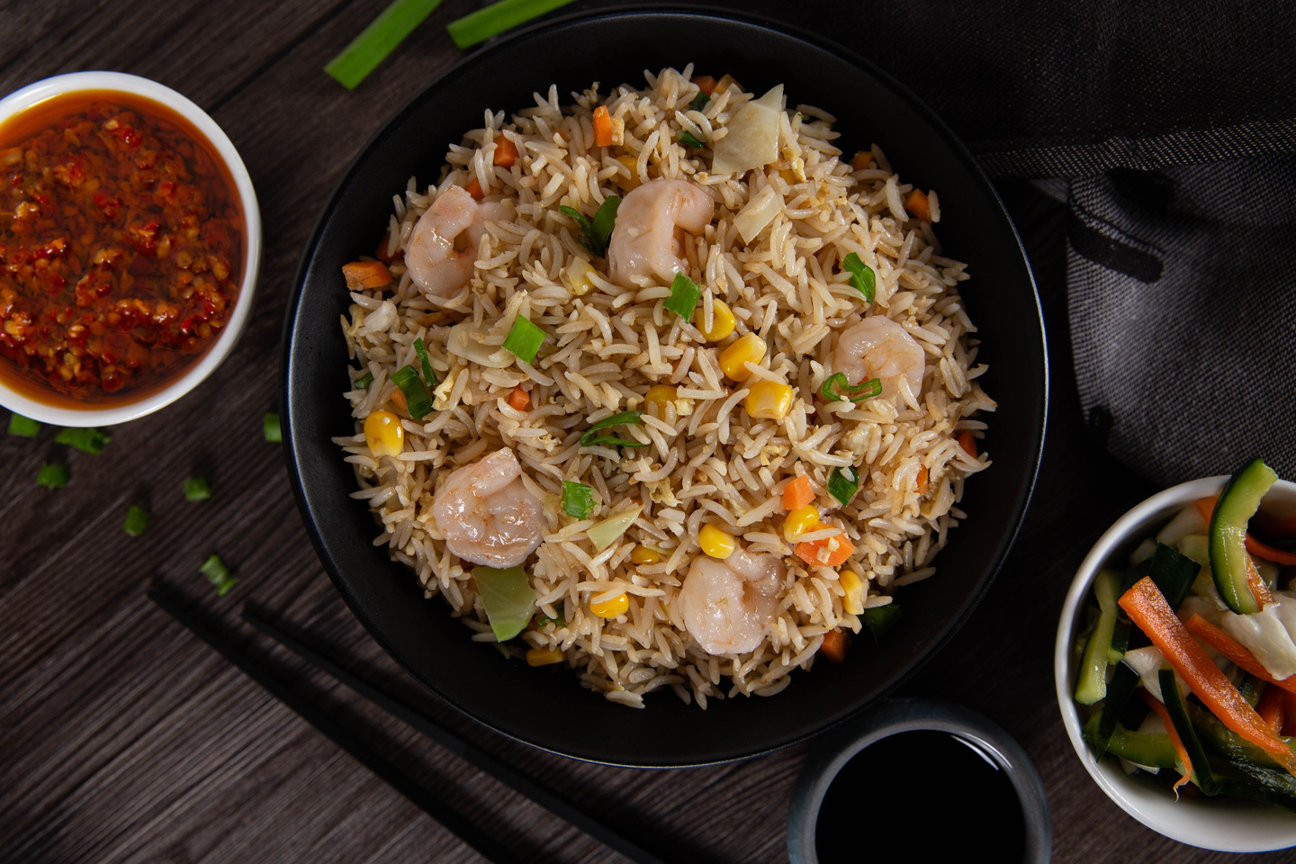 Chinese Fried Shrimp Rice
