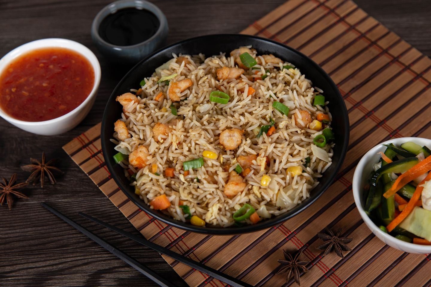 Chinese Fried Chicken Rice