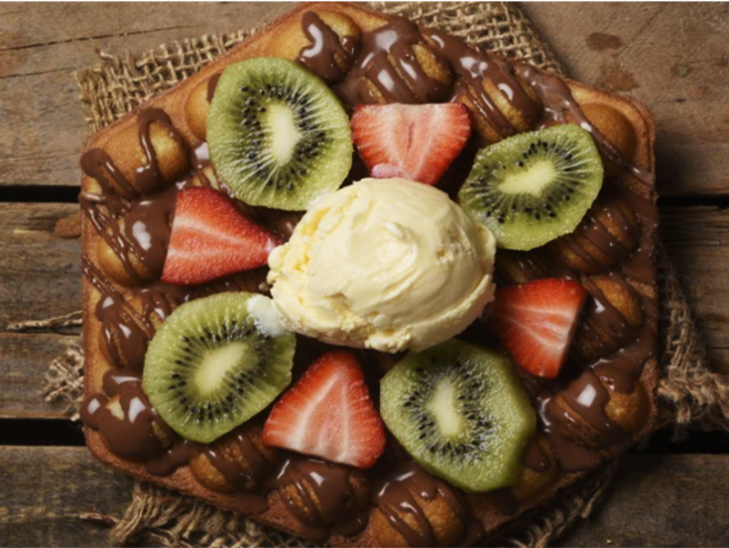 Mix Fruit Waffle