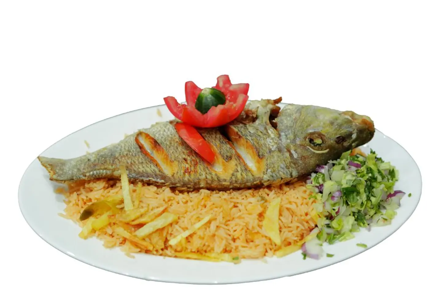 Salmon With Rice - Fried