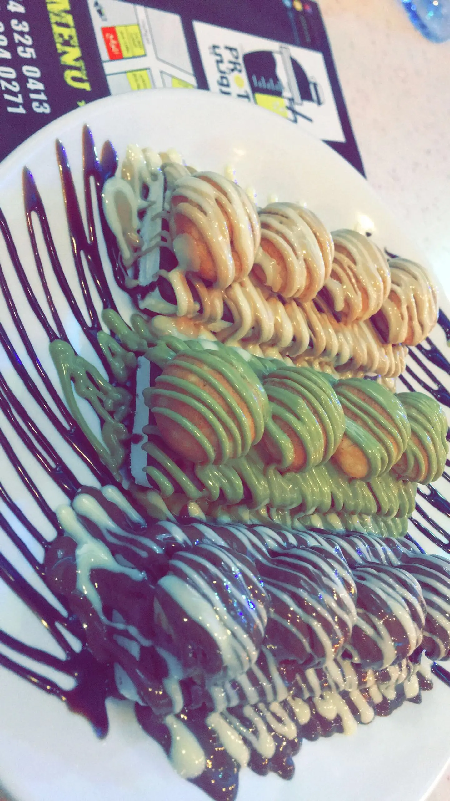 ميني بان كيك مع ايسكريم
