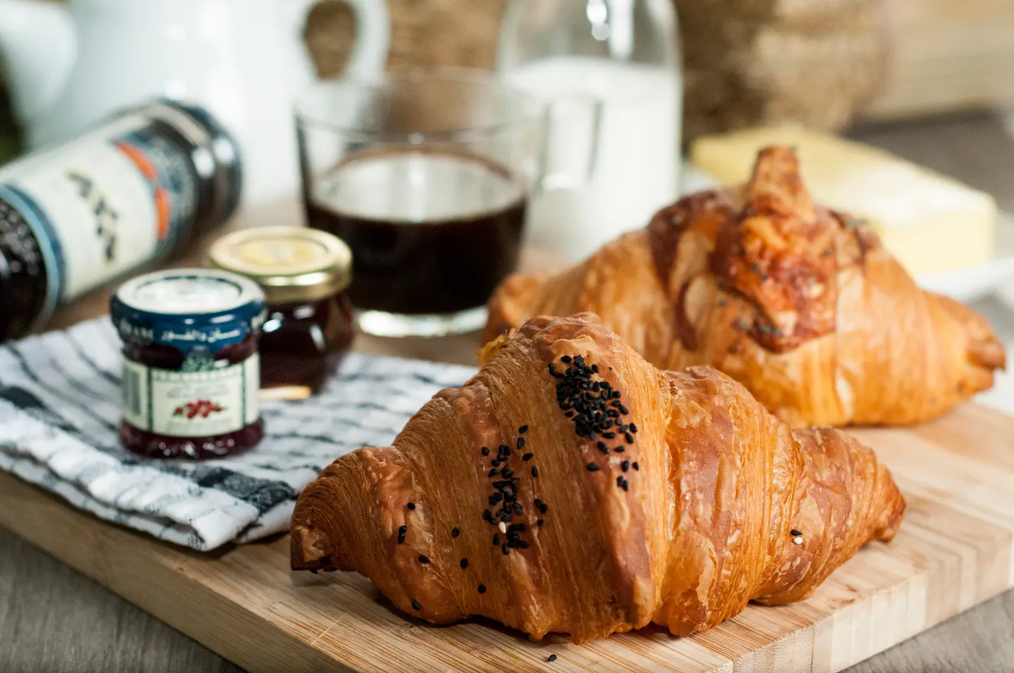 سلة كروسان الجبنة