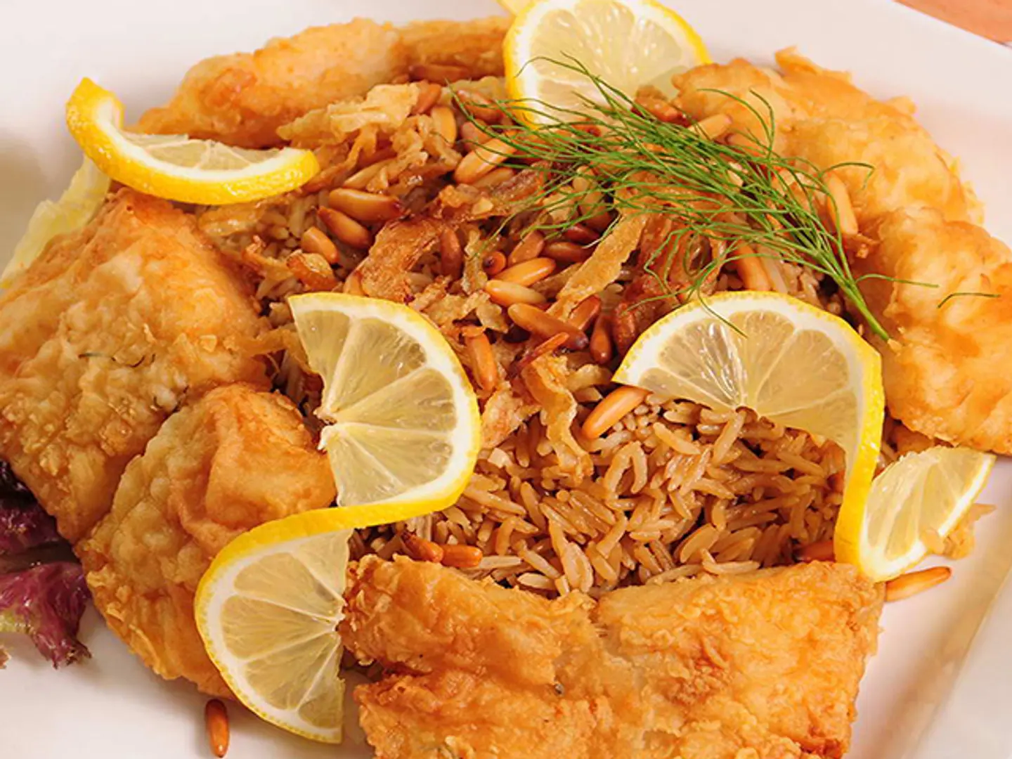 Meal Of Hamor With Rice And Salat