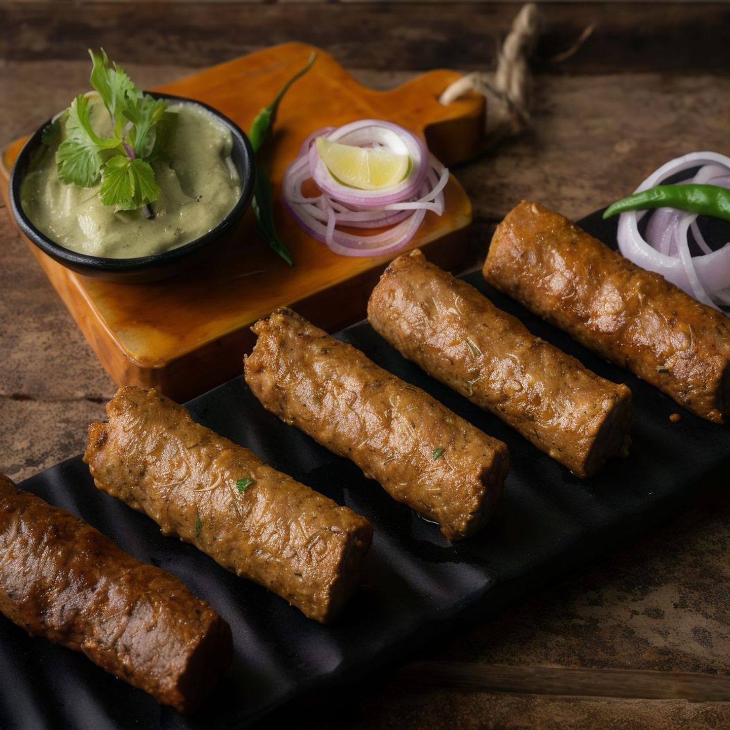Mutton Seekh Kabab  (6 Pcs)