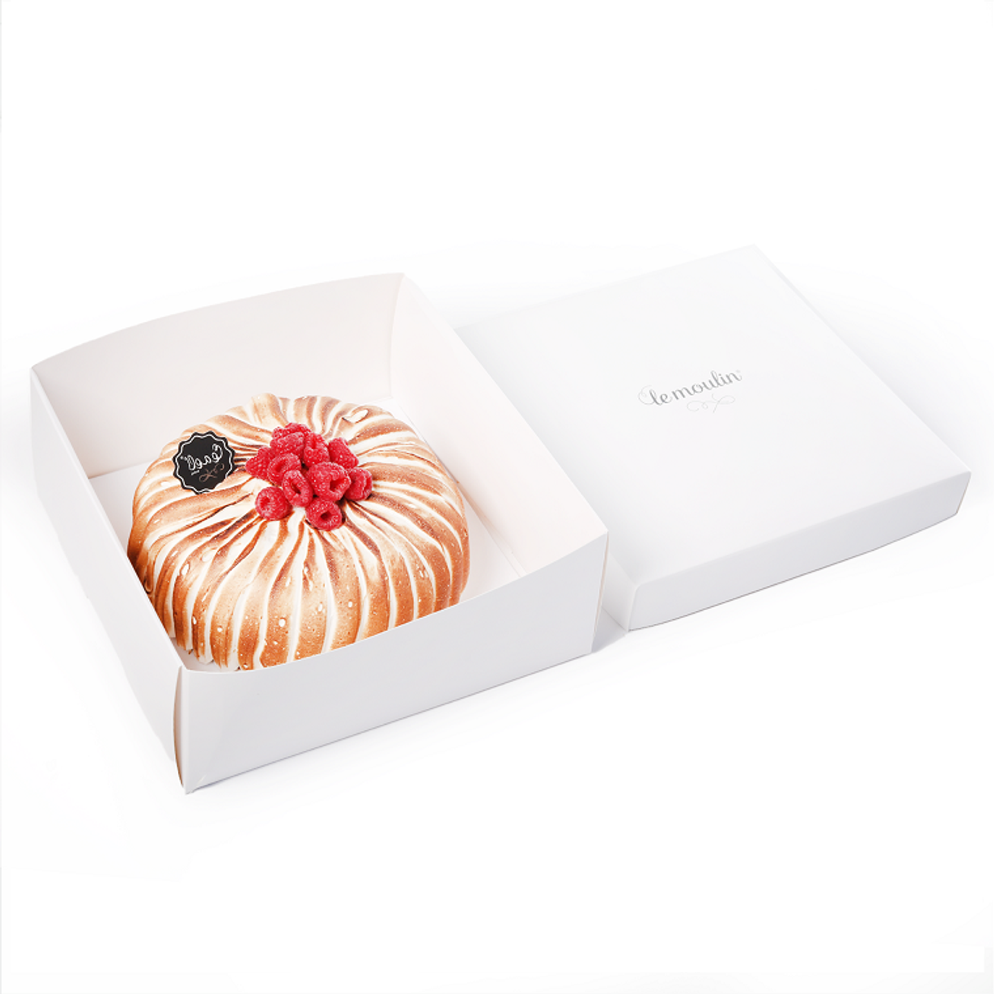 Lemon Maringue Cake With Raspberry