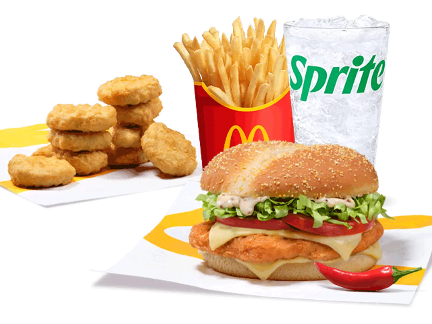 Any Grand Chicken Large Meal With 9pcs Nuggets