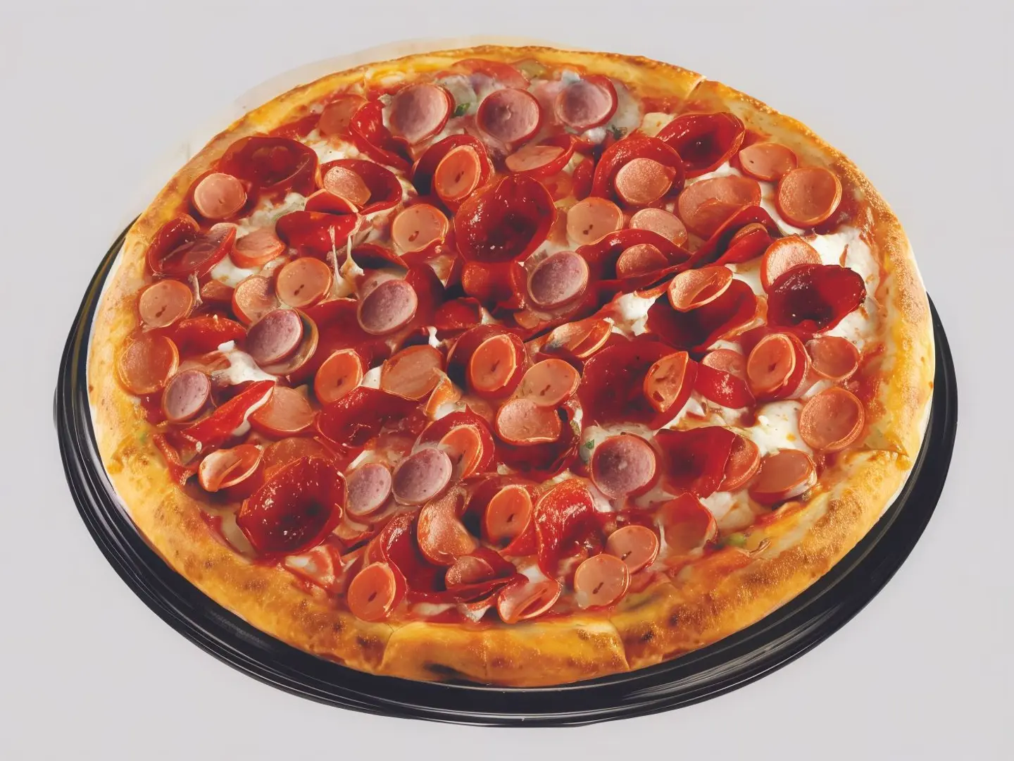 بيتزا بيبروني ونقانق