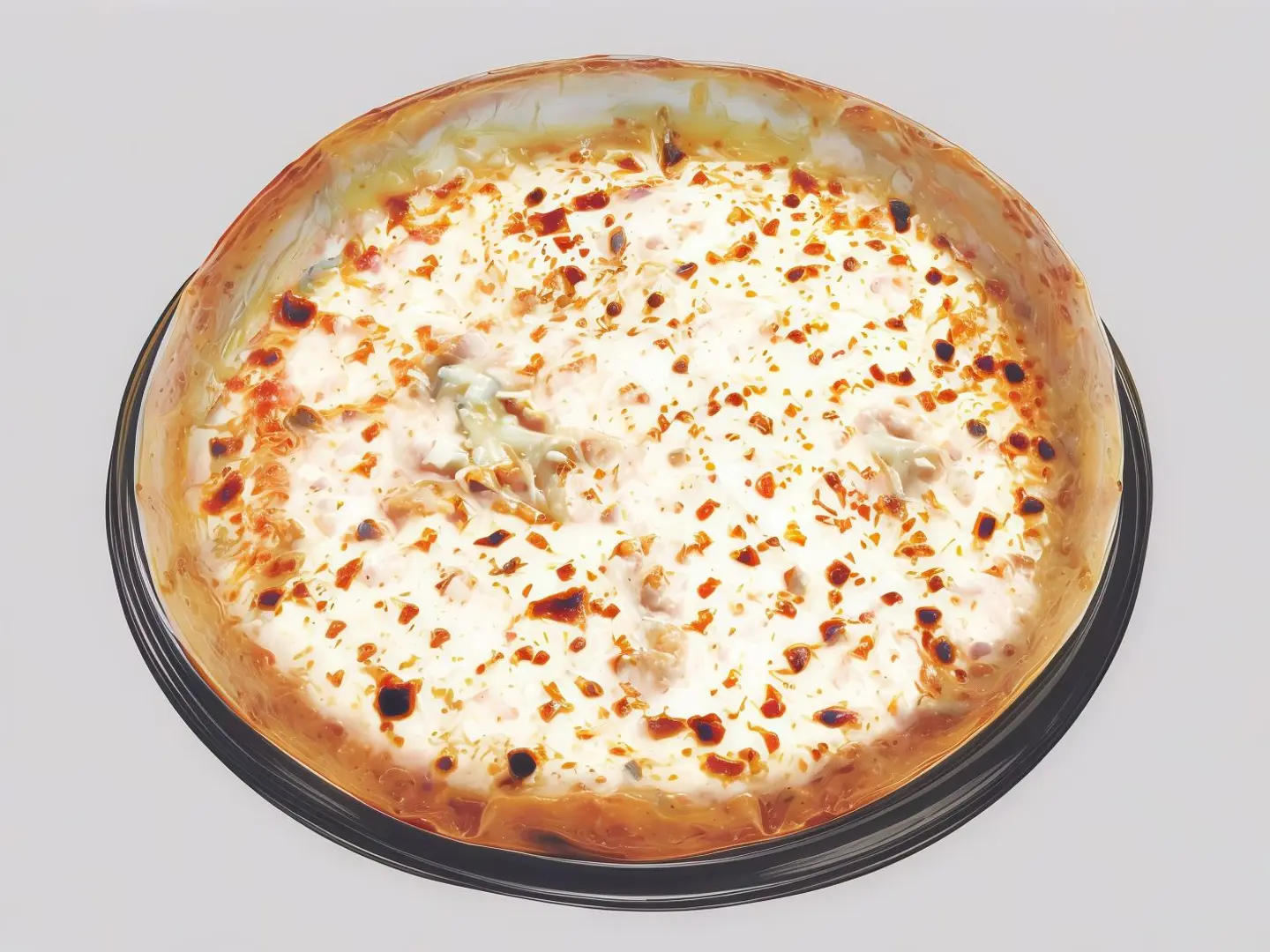 بيتزا جبنه سائلة