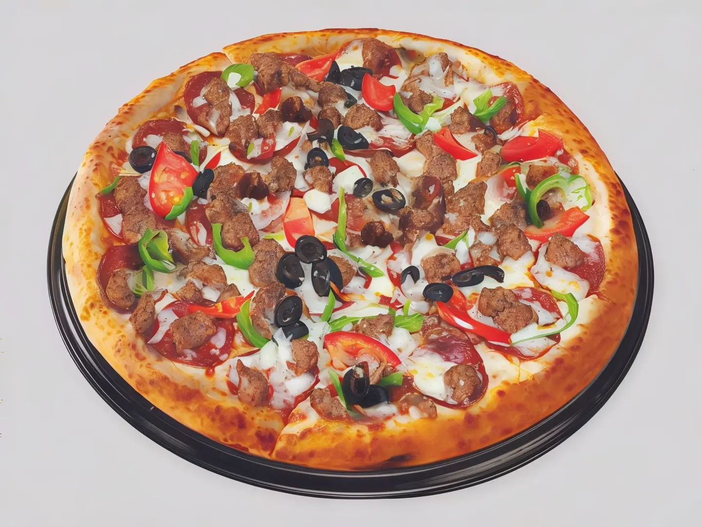 بيتزا قطع لحم