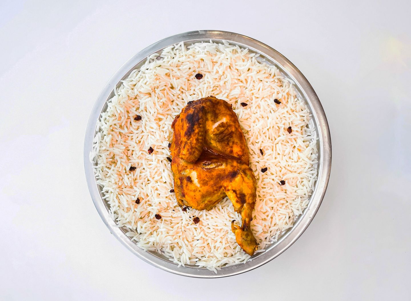 رز سليق مع نص دجاجه