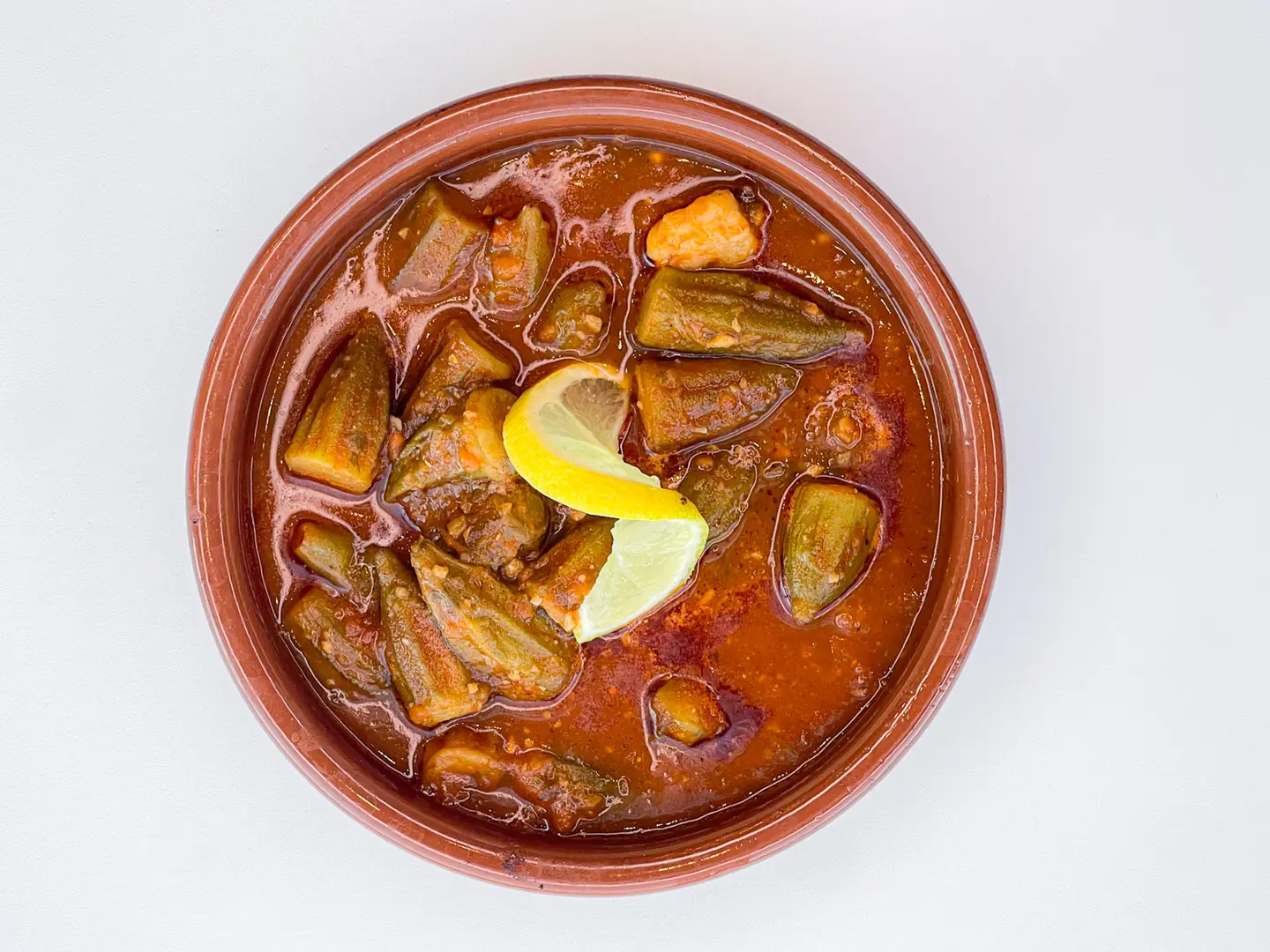بامية بالدجاج
