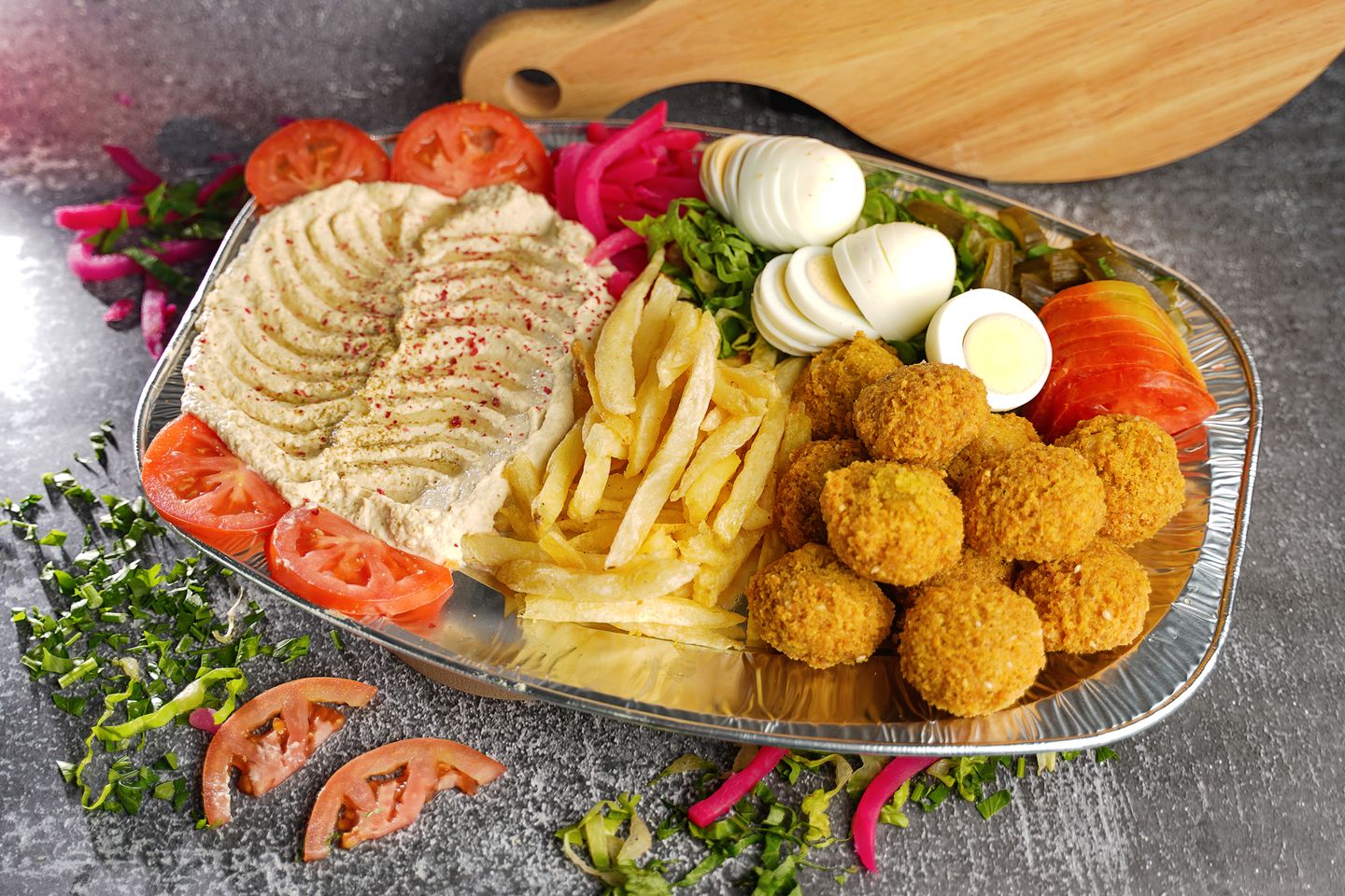 صحن فلافل كبير